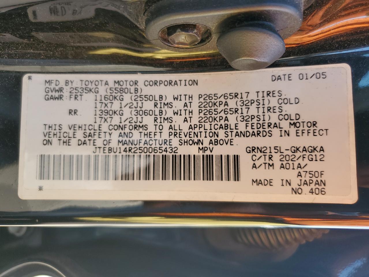 2005 TOYOTA 4Runner