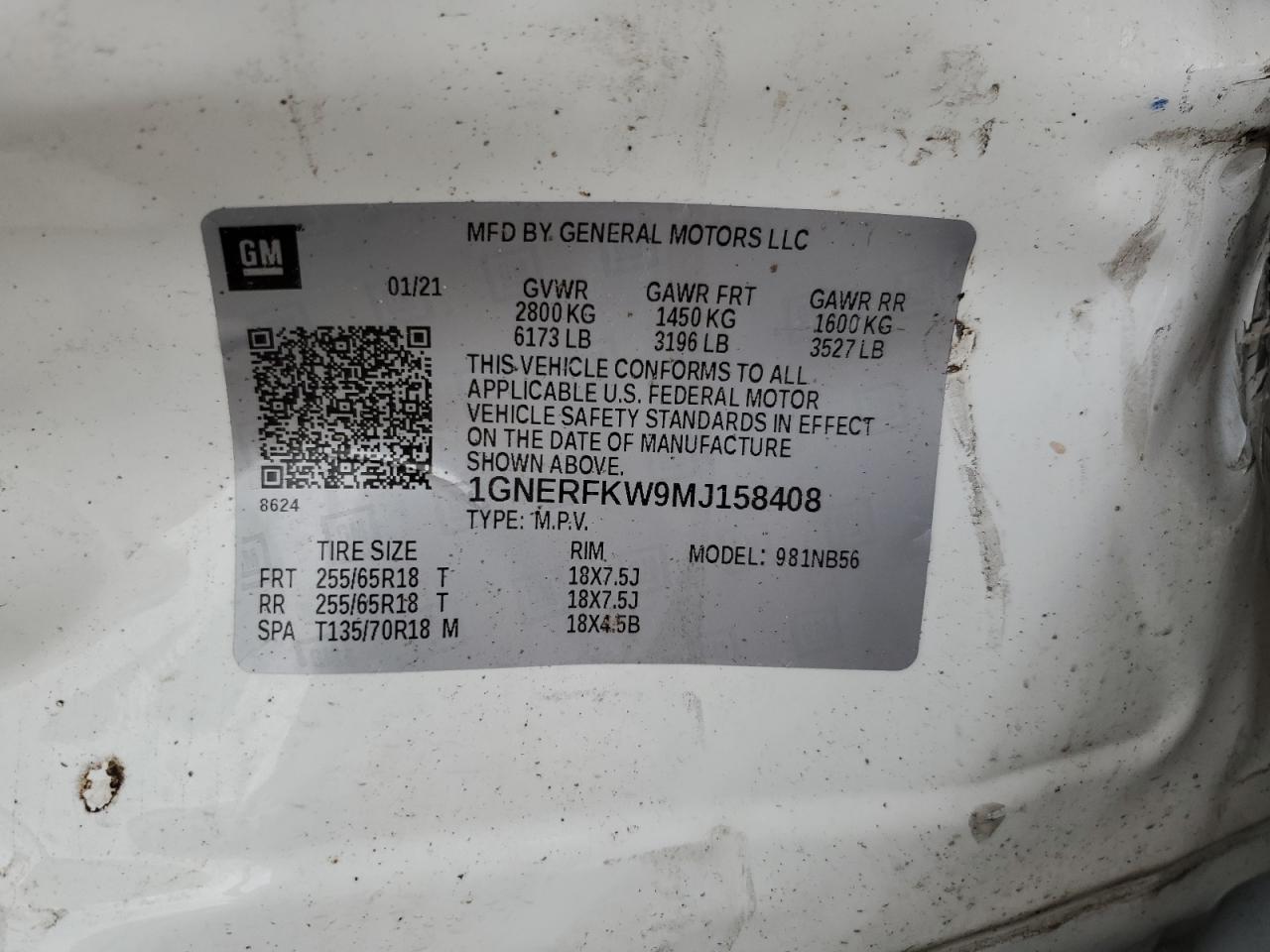 2021 CHEVROLET TRAVERSE
