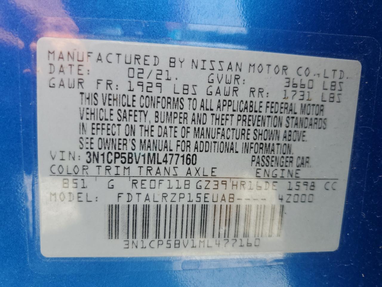 2021 NISSAN KICKS