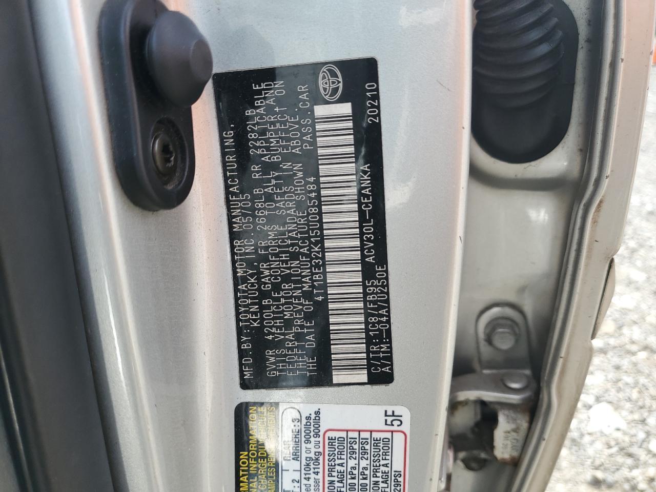 2005 TOYOTA CAMRY