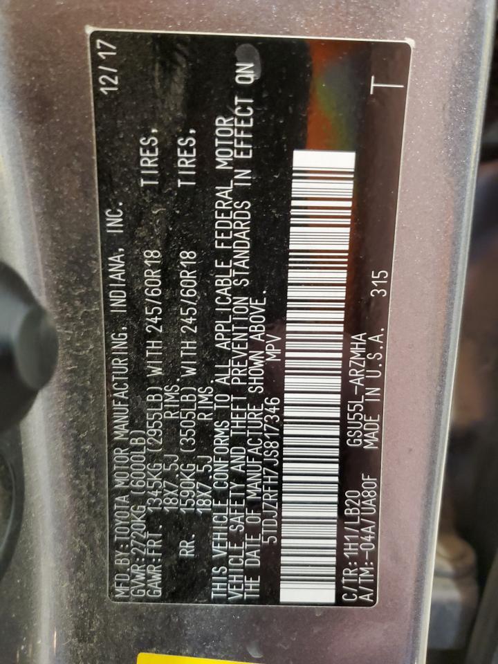 2018 TOYOTA HIGHLANDER