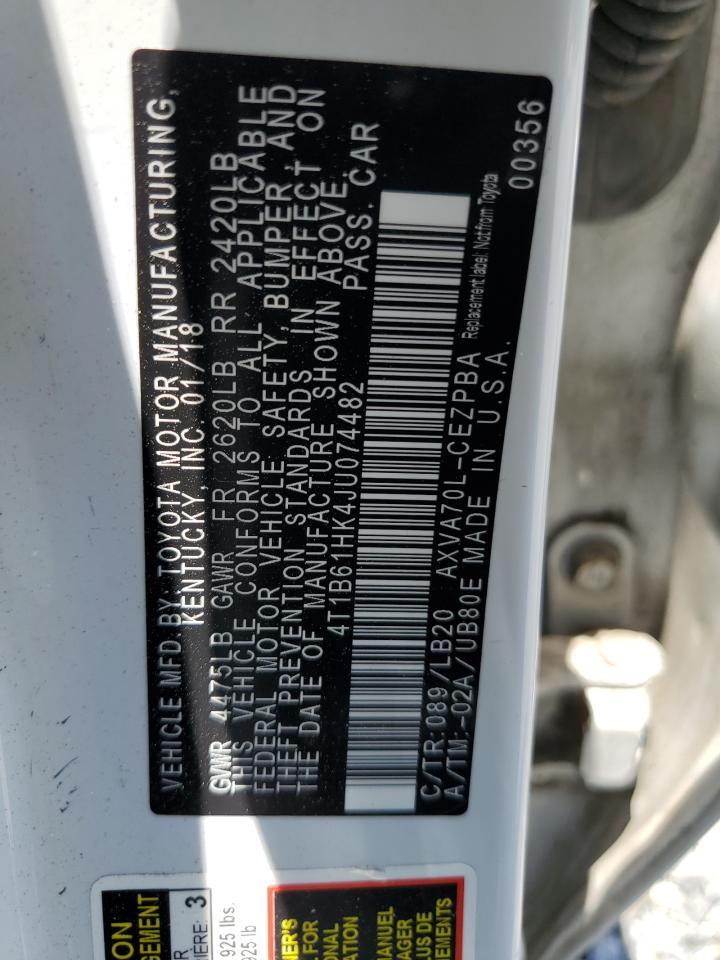 2018 TOYOTA CAMRY