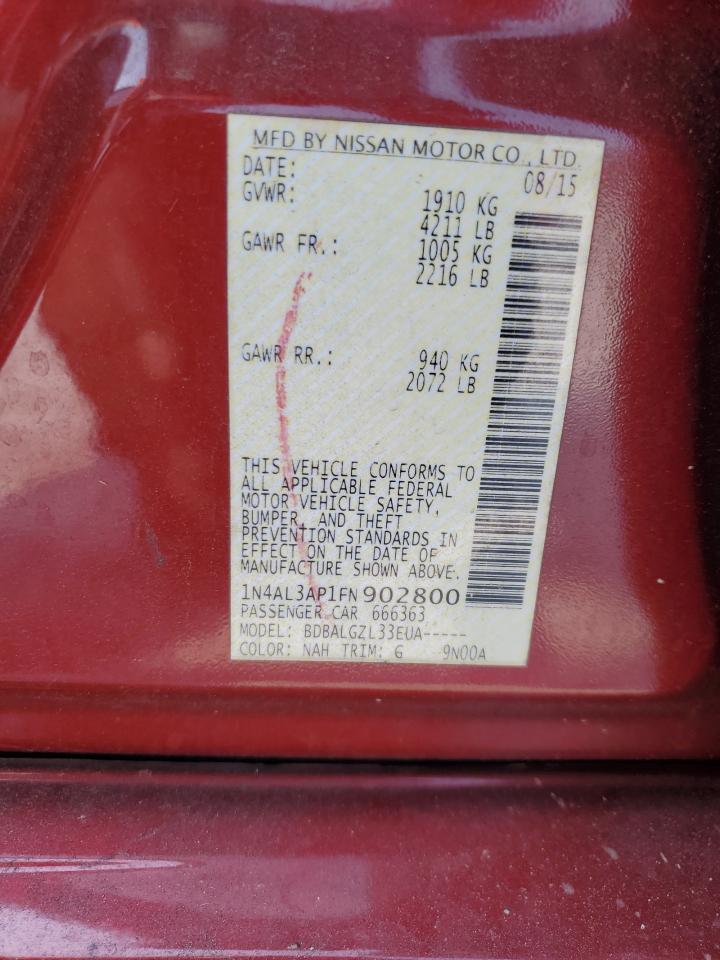 2015 NISSAN ALTIMA
