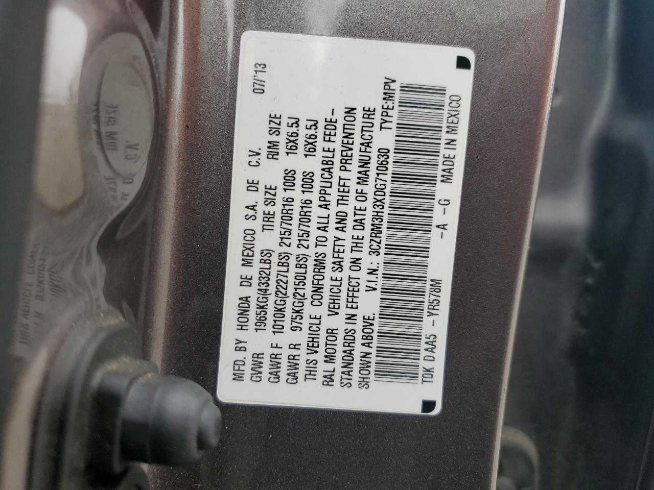 2013 HONDA CR-V