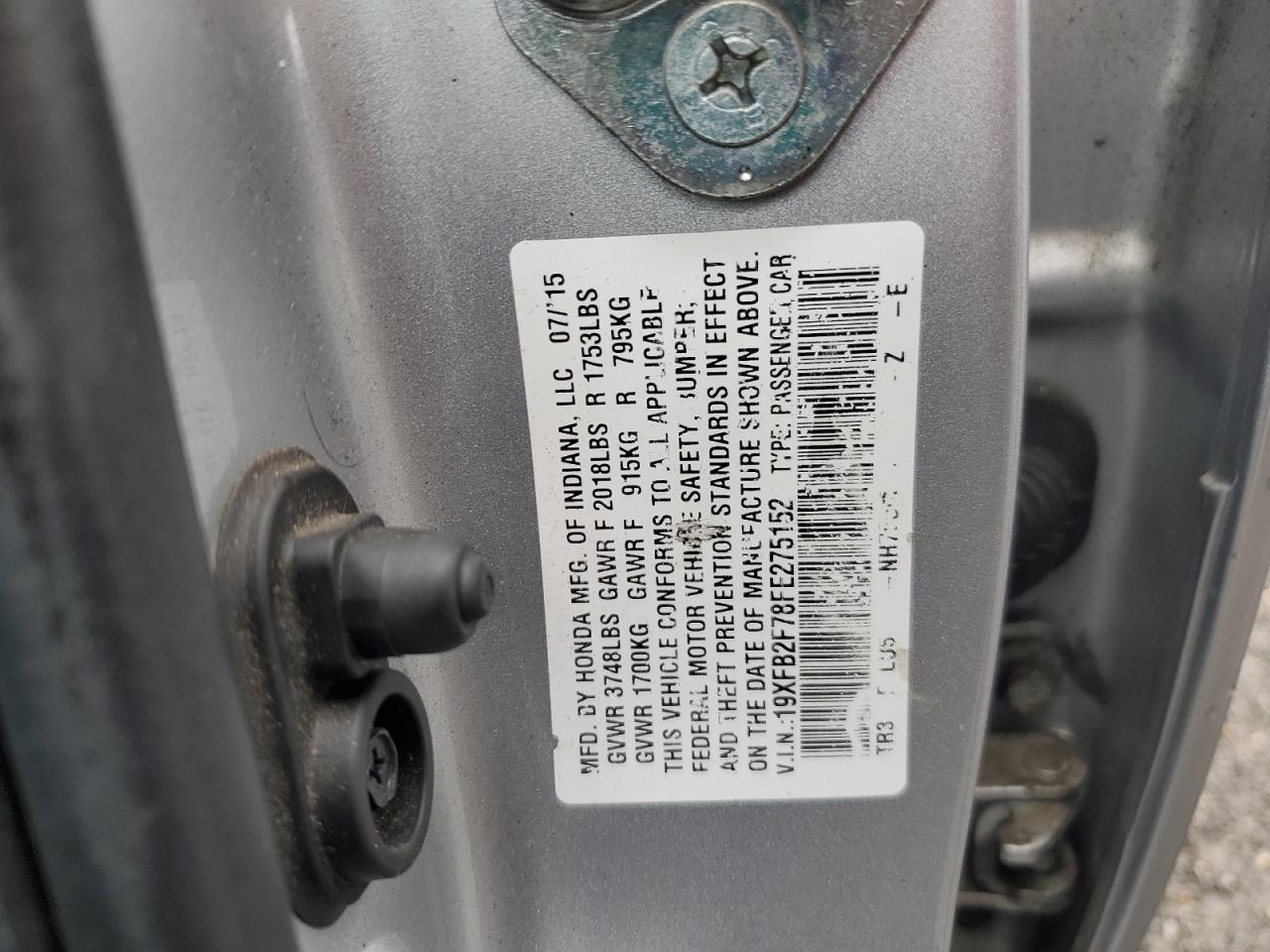 2015 HONDA CIVIC
