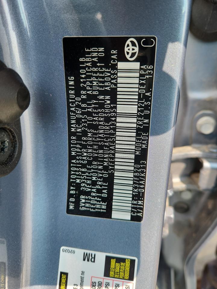 2020 TOYOTA COROLLA
