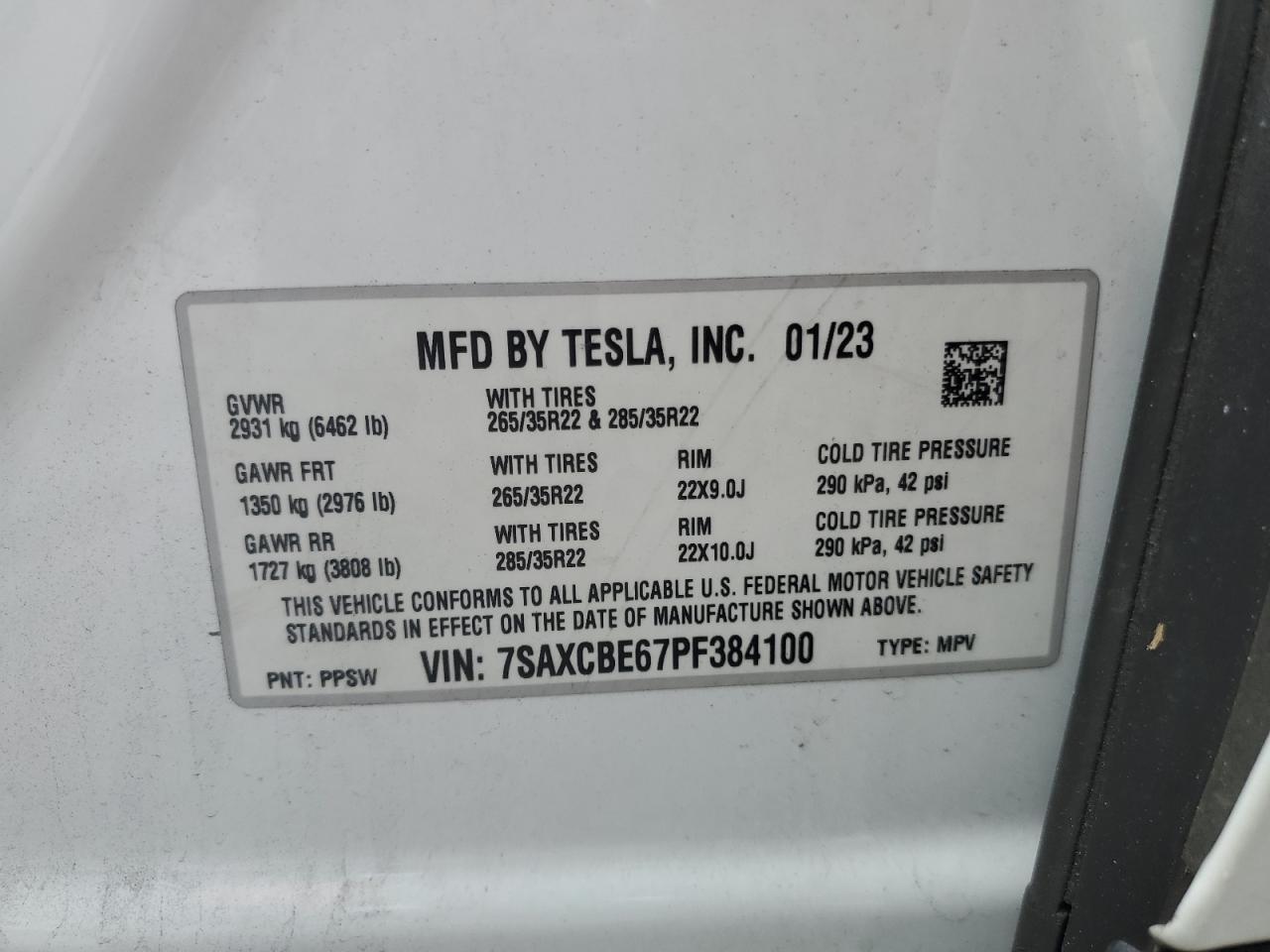 2023 TESLA MODEL X