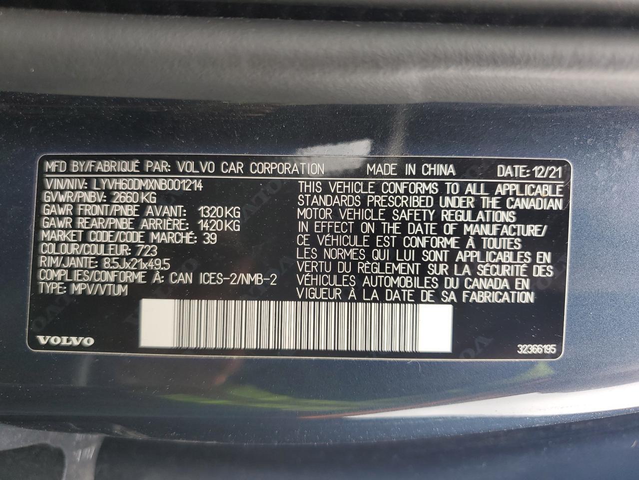 2022 VOLVO XC60