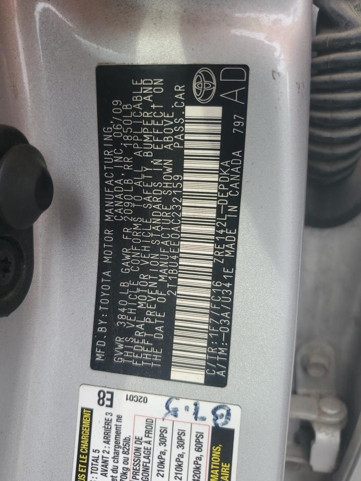 2010 TOYOTA COROLLA