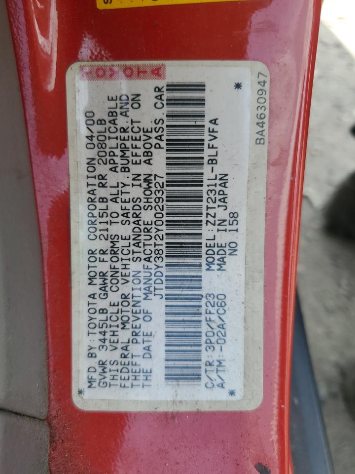 2000 TOYOTA Celica