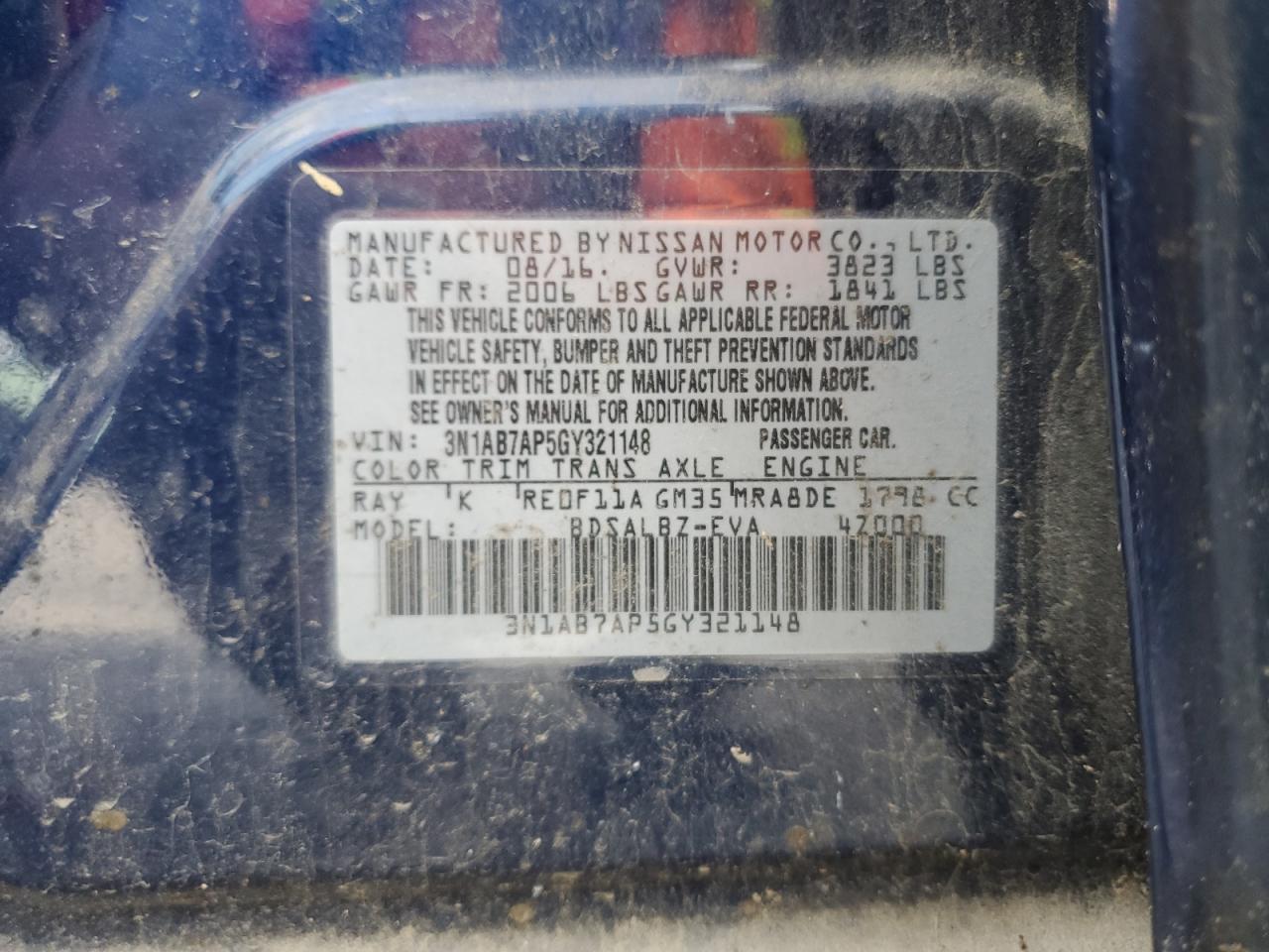 2016 NISSAN SENTRA