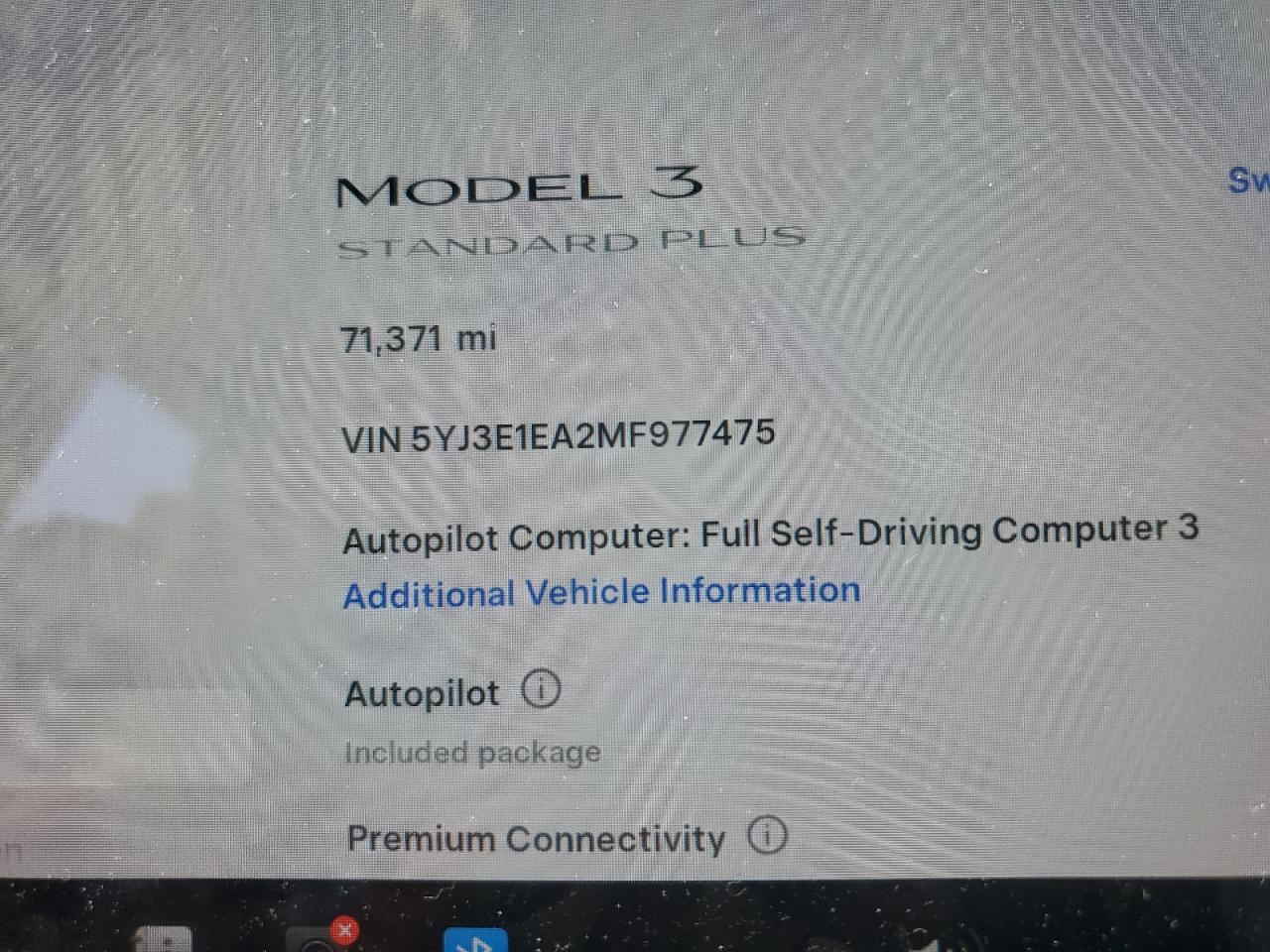 2021 TESLA MODEL 3