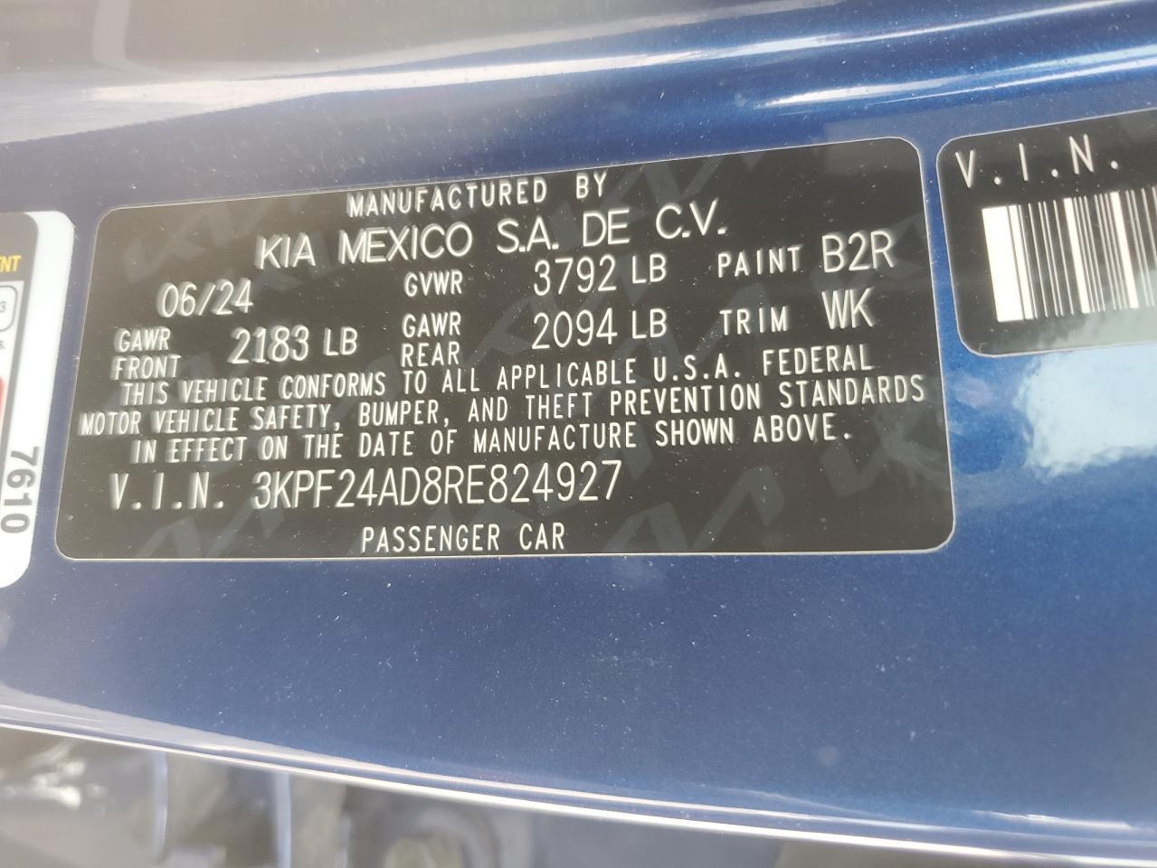 2024 KIA FORTE