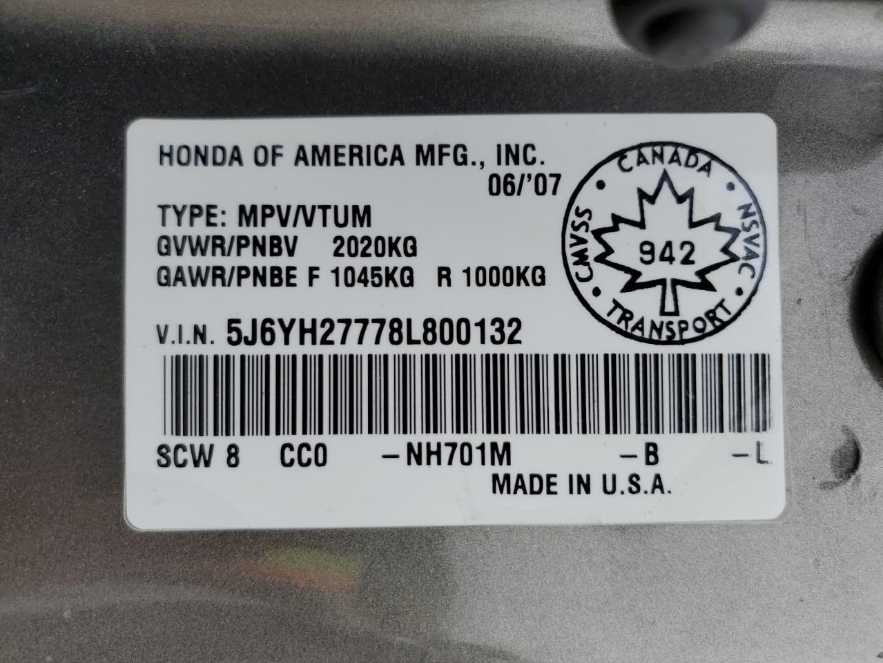 2008 HONDA Element