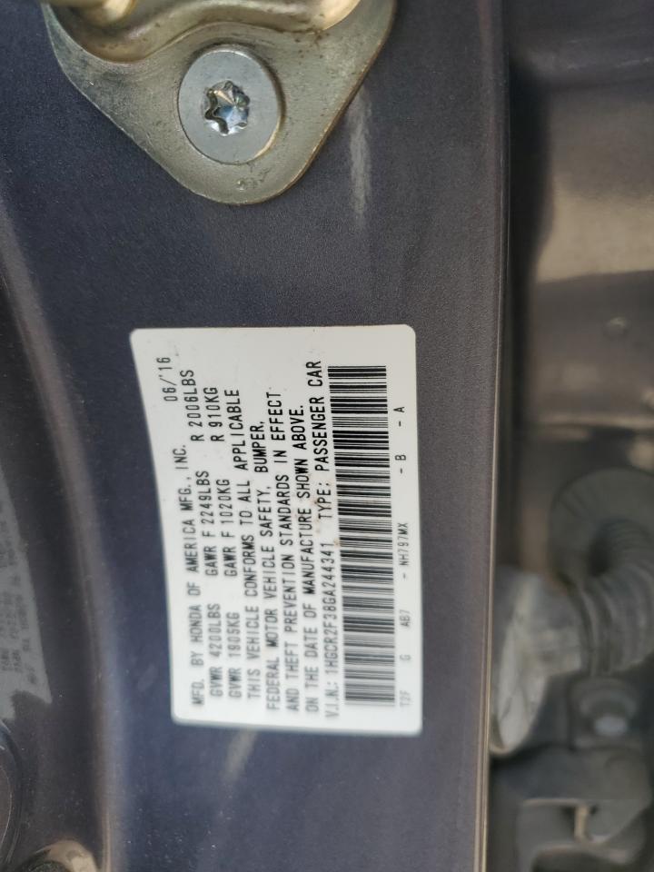 2016 HONDA ACCORD