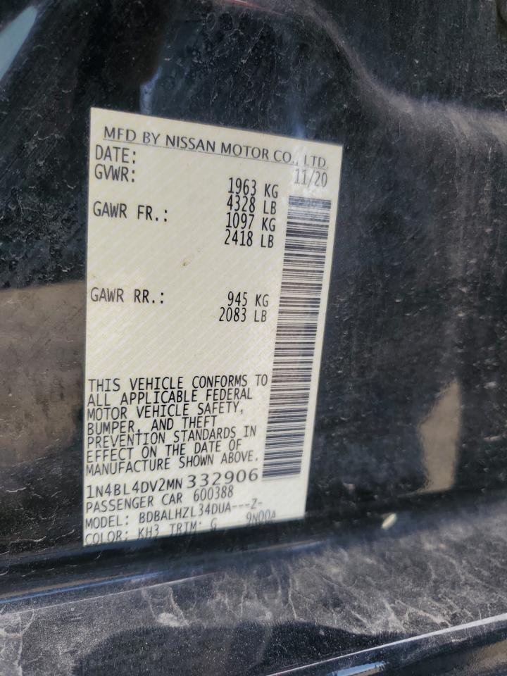 2021 NISSAN ALTIMA