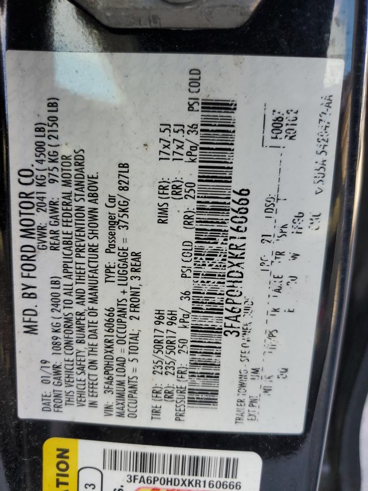 2019 FORD FUSION
