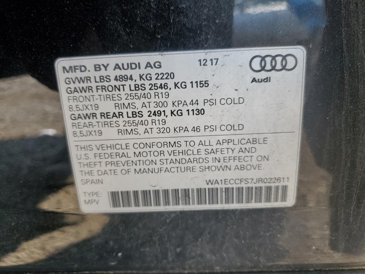 2018 AUDI Q3