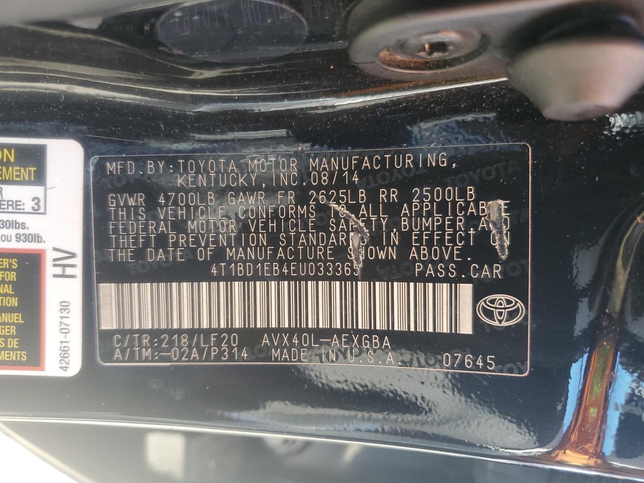 2014 TOYOTA Avalon