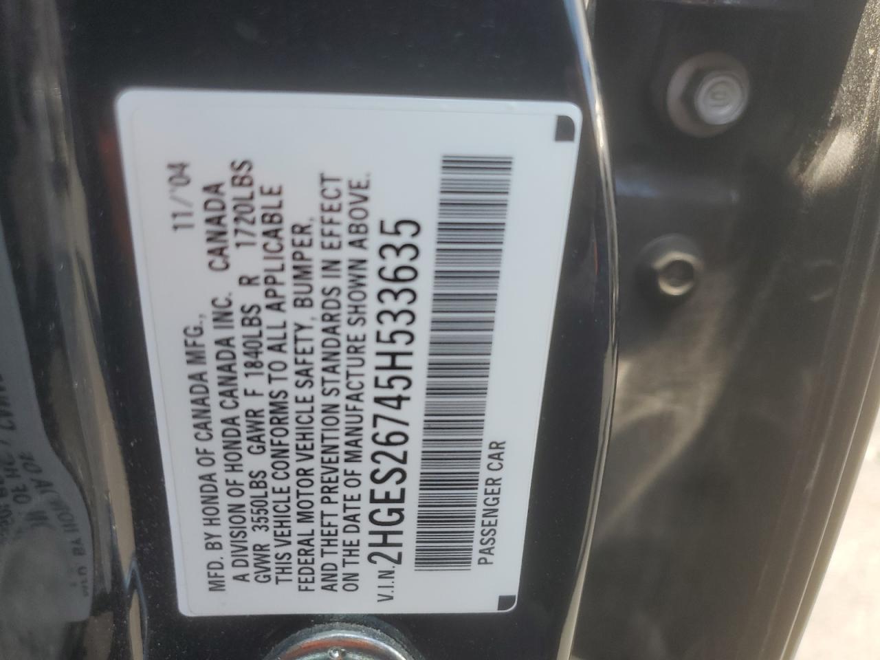 2005 HONDA CIVIC