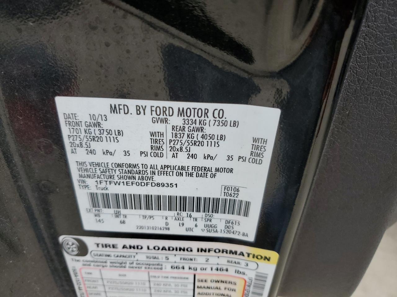 2013 FORD F-150