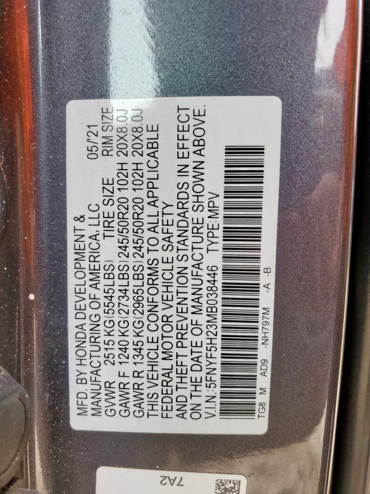 2021 HONDA PILOT
