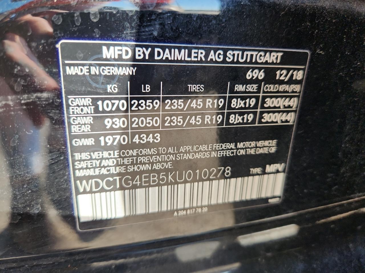 2019 MERCEDES-BENZ GLA-Class