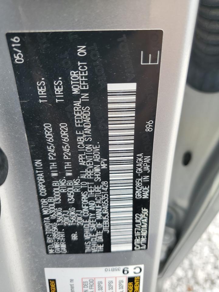 2016 TOYOTA 4Runner