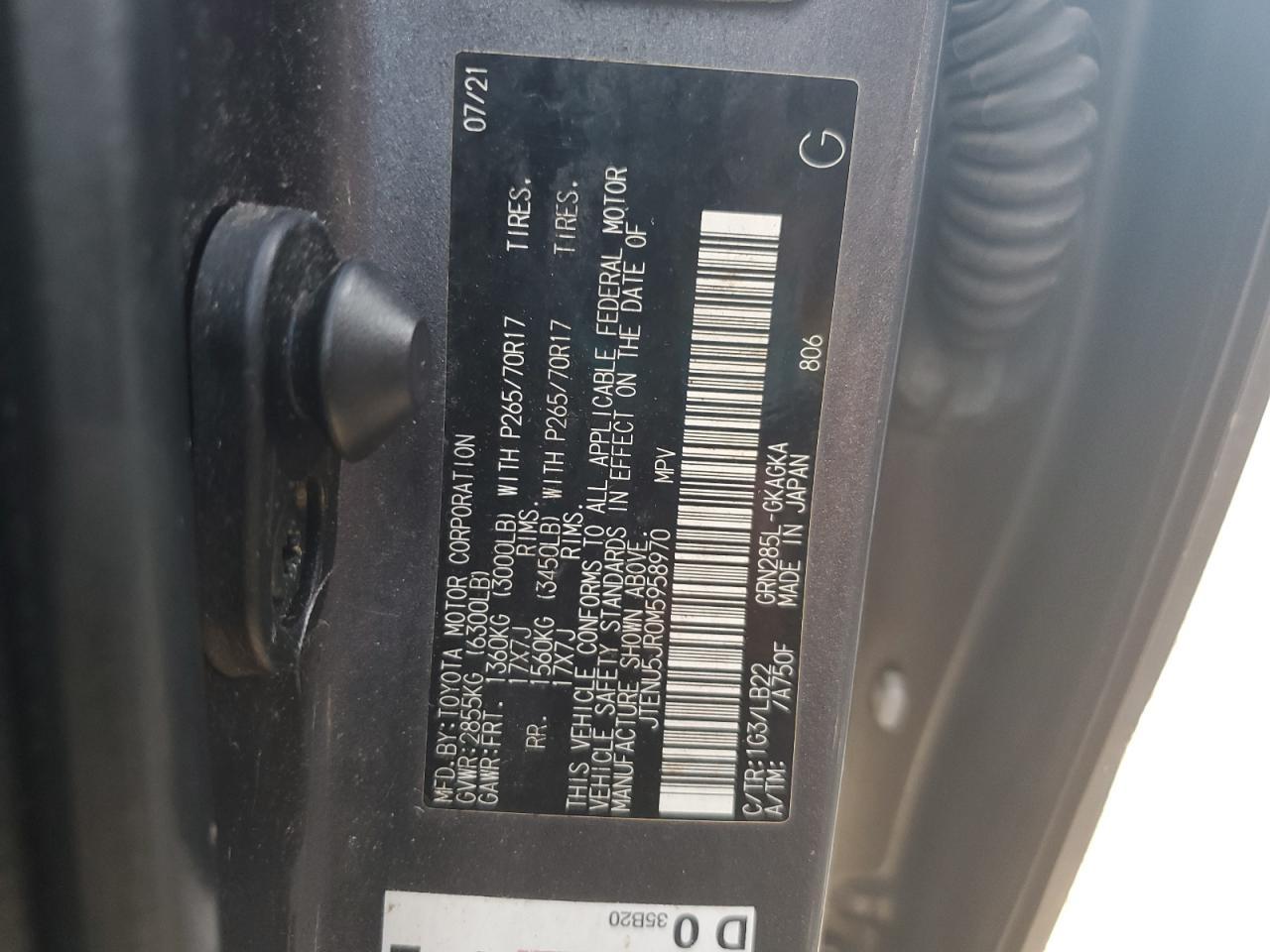 2021 TOYOTA 4Runner