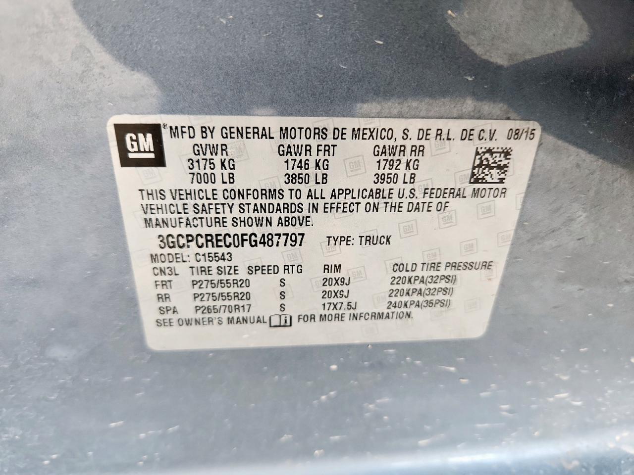 2015 CHEVROLET Silverado