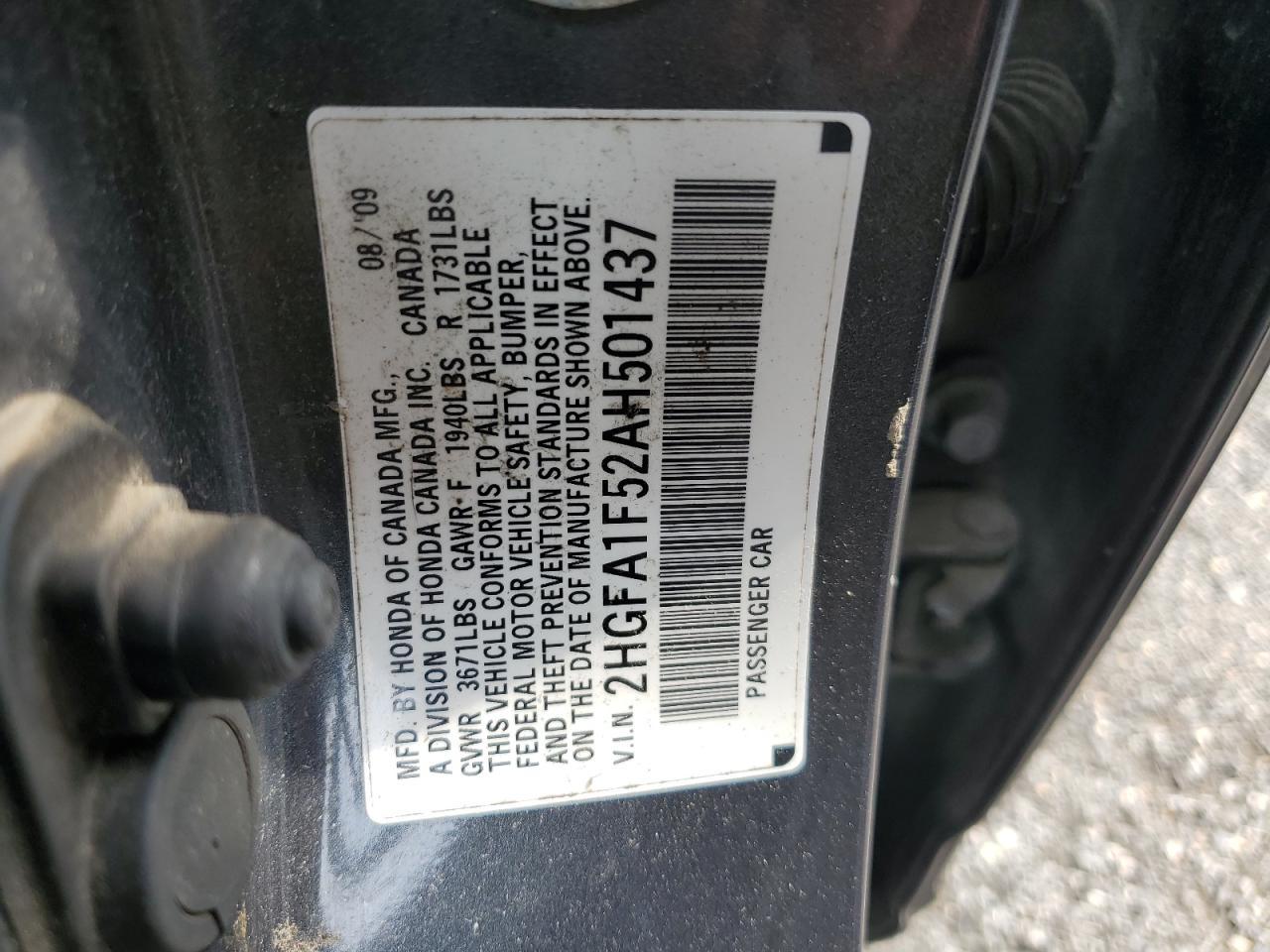 2010 HONDA CIVIC