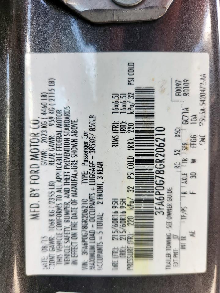 2016 FORD FUSION