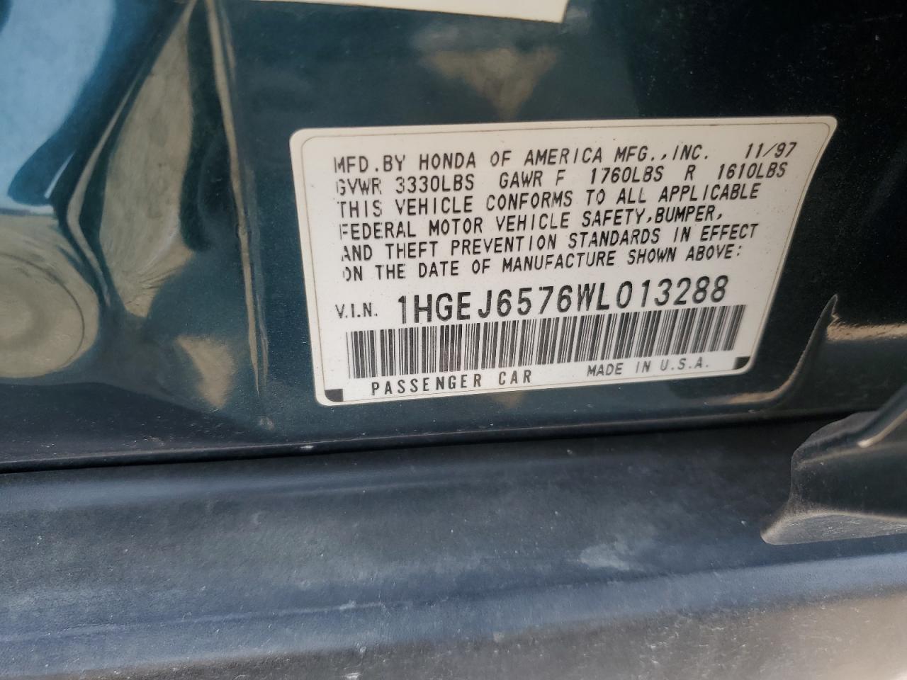1998 HONDA CIVIC