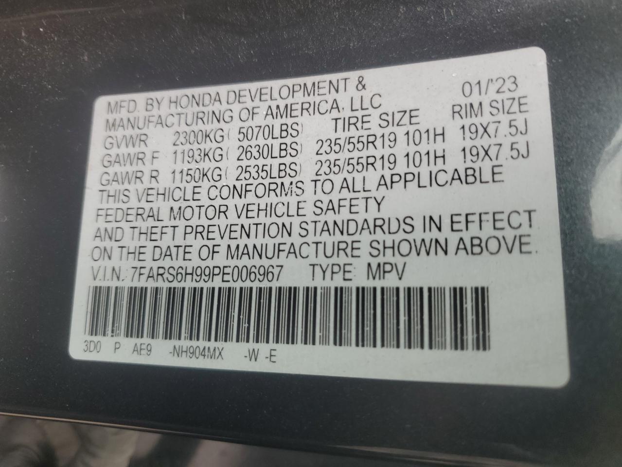 2023 HONDA CR-V