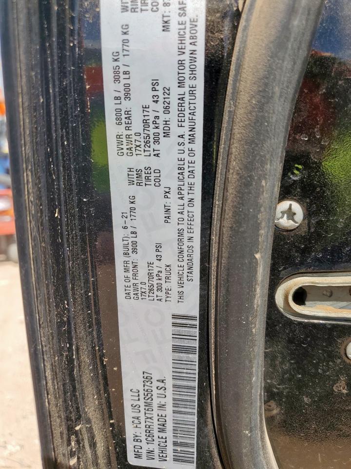 2021 RAM 1500