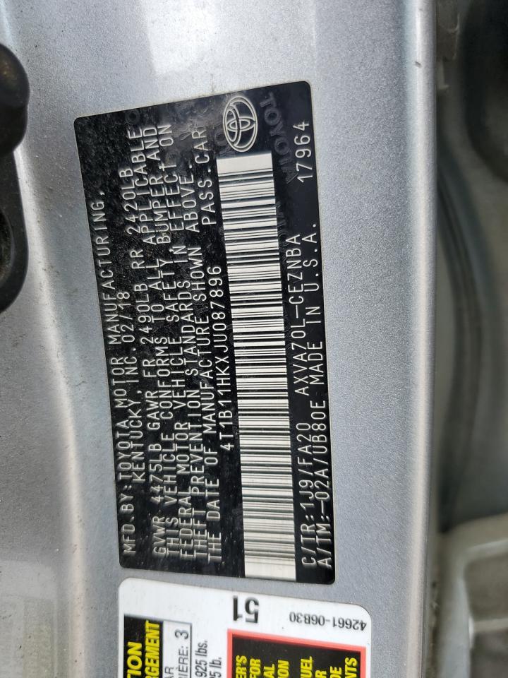 2018 TOYOTA CAMRY