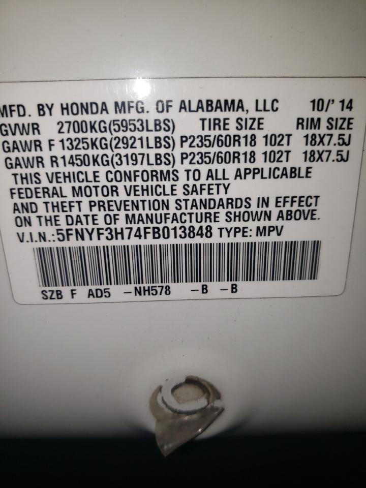 2015 HONDA PILOT