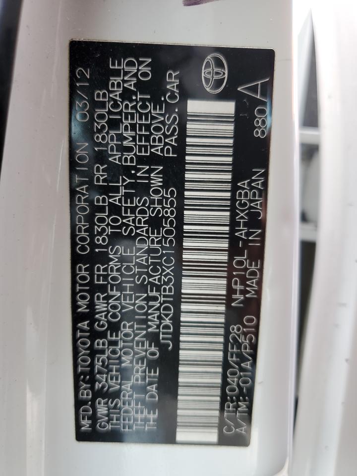 2012 TOYOTA Prius c