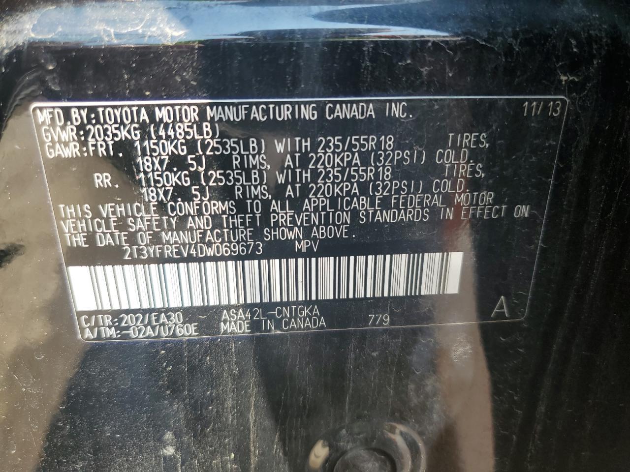 2013 TOYOTA RAV4