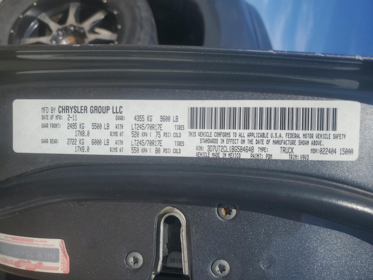 2011 DODGE Ram 2500