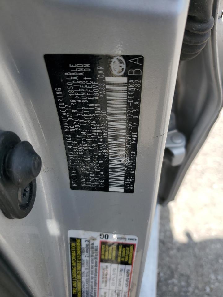 2017 TOYOTA COROLLA