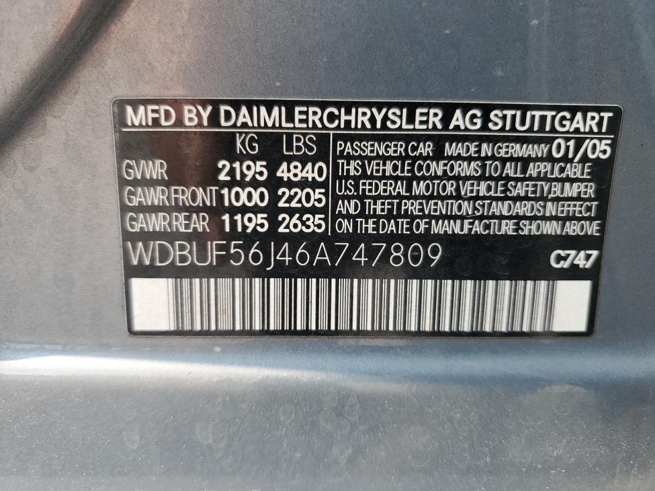 2006 MERCEDES-BENZ E-Class