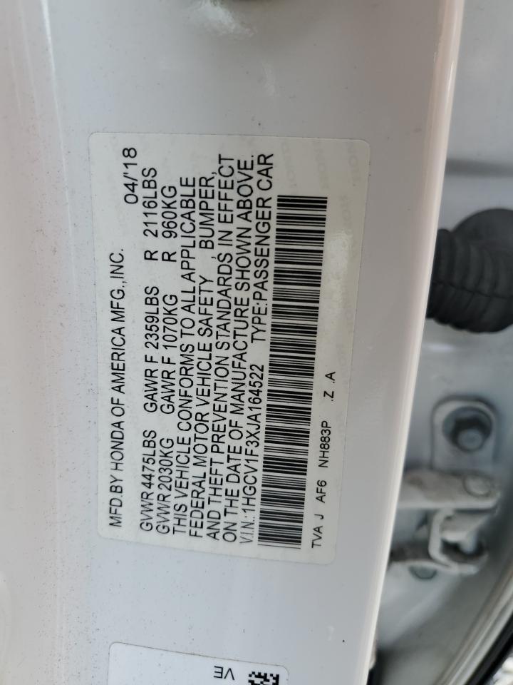 2018 HONDA ACCORD