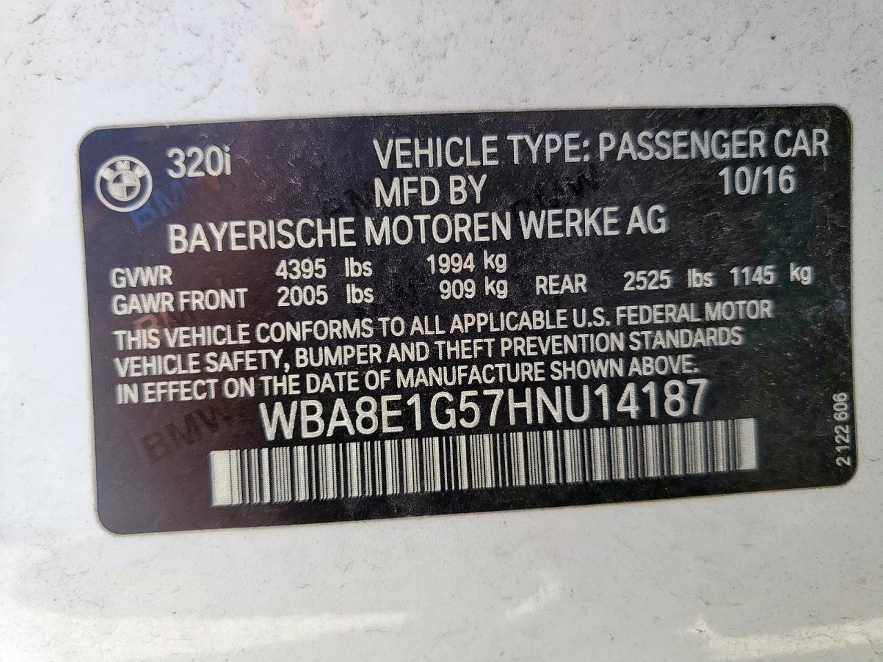 2017 BMW 3 SERIES