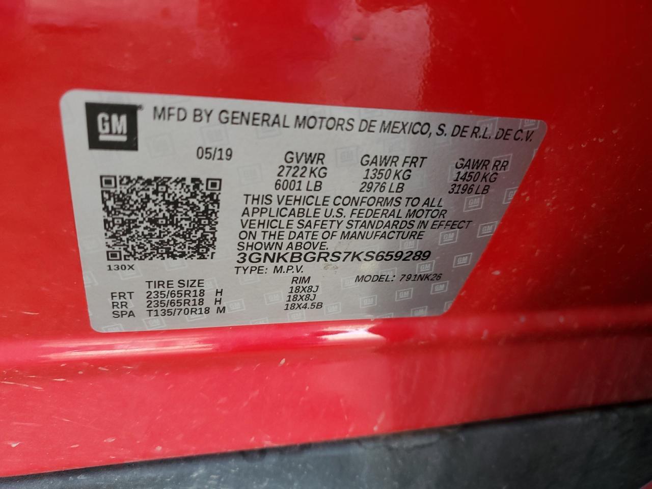2019 CHEVROLET BLAZER