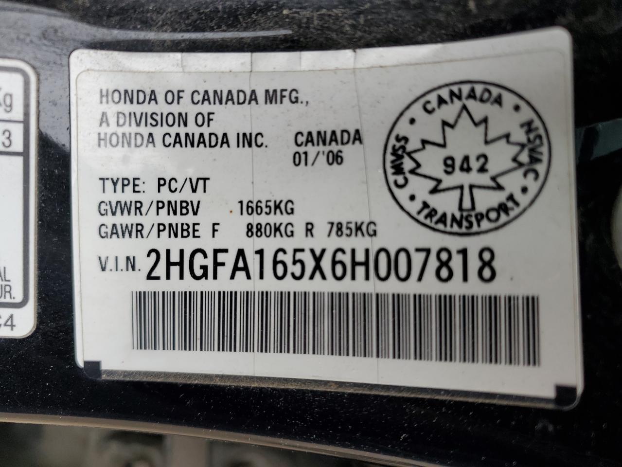2006 HONDA CIVIC