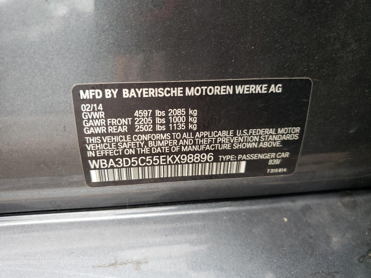 2014 BMW 3 SERIES