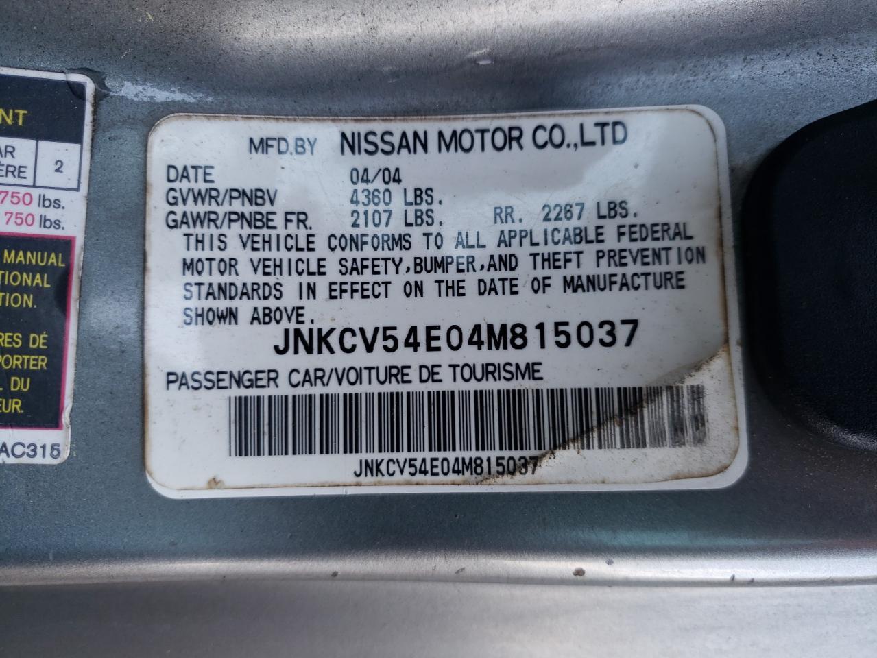 2004 INFINITI G35
