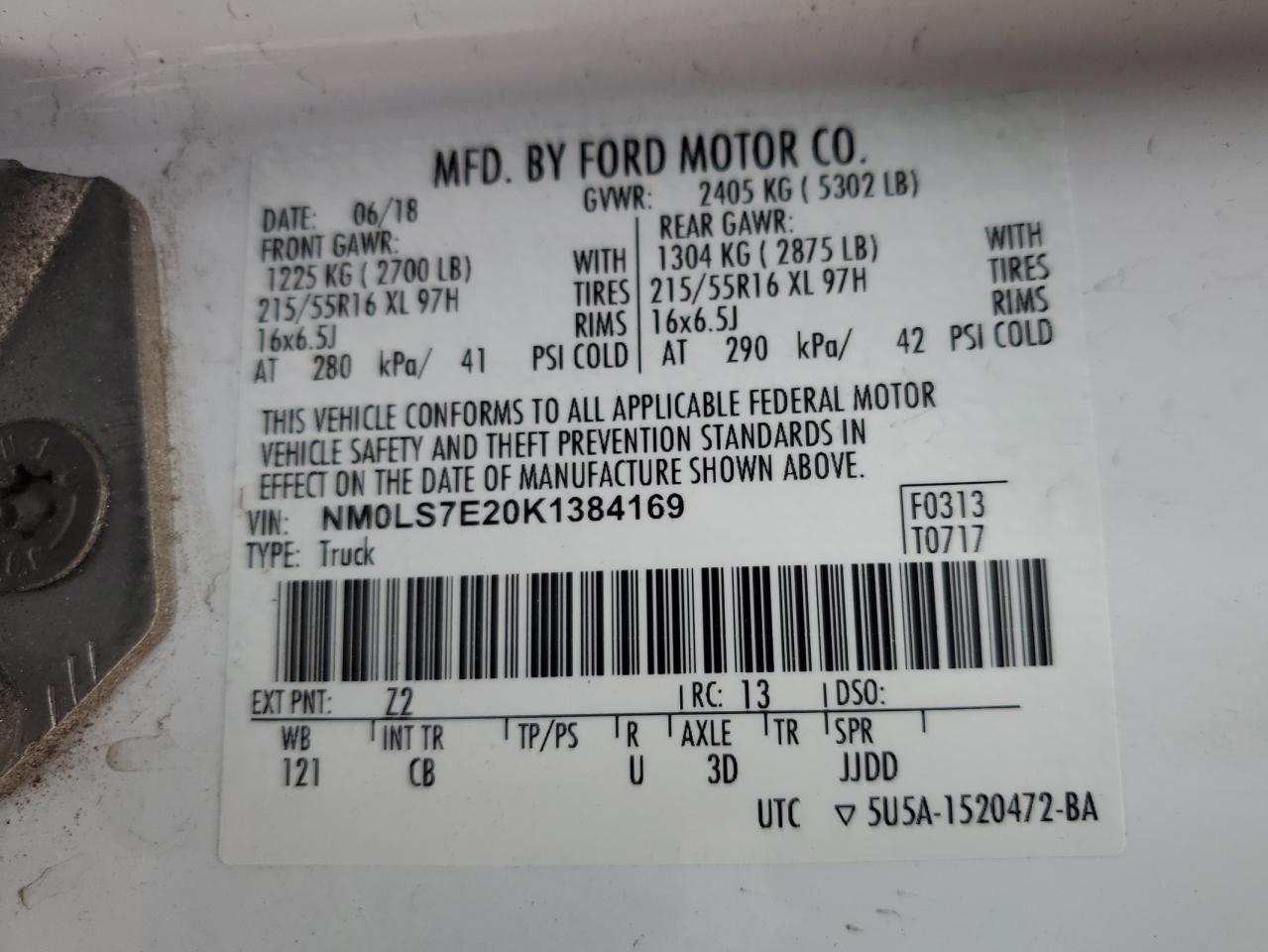 2019 FORD TRANSIT CONNECT