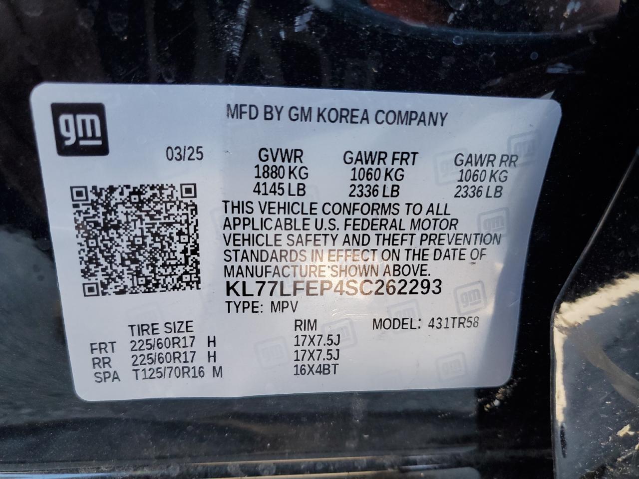 2025 CHEVROLET TRAX